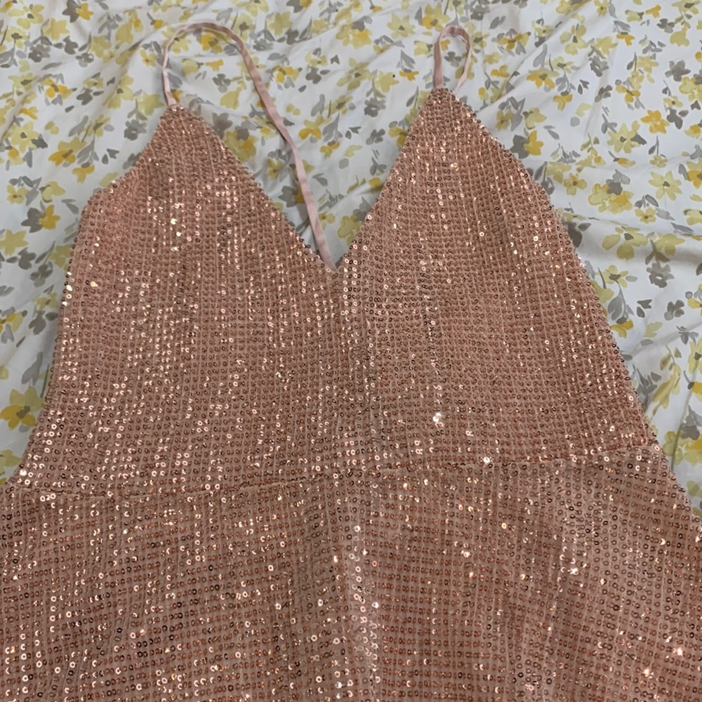 Express sequin cross cross tank NWT size S